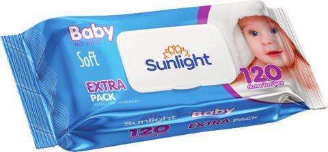 Uşaq nəm salfetləri Sunlight Baby Soft 120 əd — Bakı
