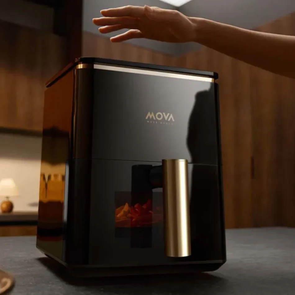 Mova Air Fryer Metalish AF10 Pro Black — Soba və qrillər, Bakı (6)