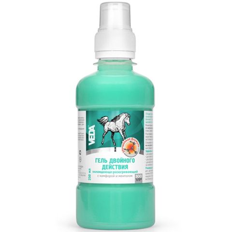 Krem-gel Veda soyutma isitmə ikiqat təsirli Kamfora və mentol ilə atlar üçün, oynaqlar üçün,250 ml — Bakı