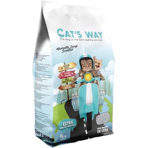 Pişiklər üçün topalanan doldurucu Cat's Way Marseille Soap, 5 l — Bakı