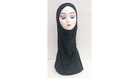 Qadınlar üçün hicab O683, qara, trikotaj, ölçü One Size — Bakı
