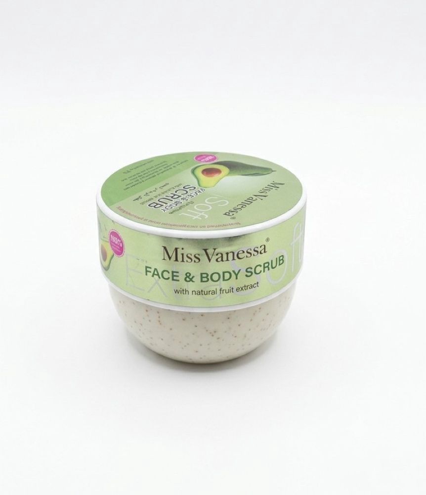 Skrab bədən və üz üçün Miss Vanessa with Natural Fruit Extract avokado ilə, 250 ml — Mallar, Bakı