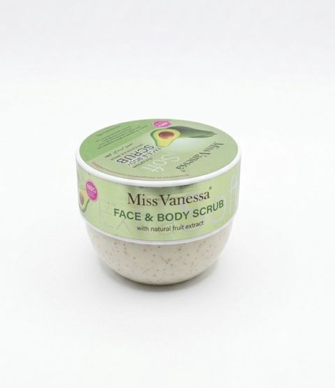 Skrab bədən və üz üçün Miss Vanessa with Natural Fruit Extract avokado ilə, 250 ml — Bakı