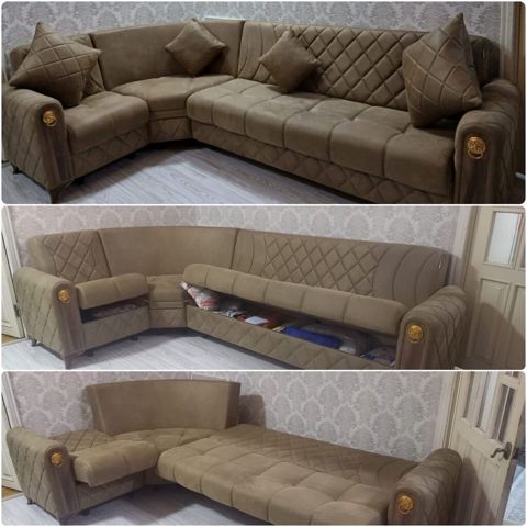 Künc divan 400 azn.Olculeri 2.60 in 1.80 ne Unvan Bayil(Gulu) — Bakı