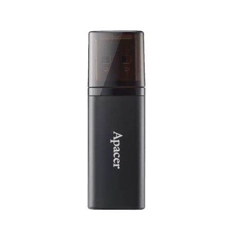 Apacer AH25B USB 3.2 Gen 1/ 64GB Flash Drive Black (AP64GAH25BB-1) — USB Flash Drives