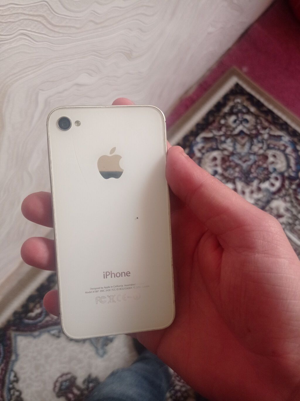 IPhone 4, 16 GB, Ağ, Qırıq — Apple iPhone, Gəncə (2)