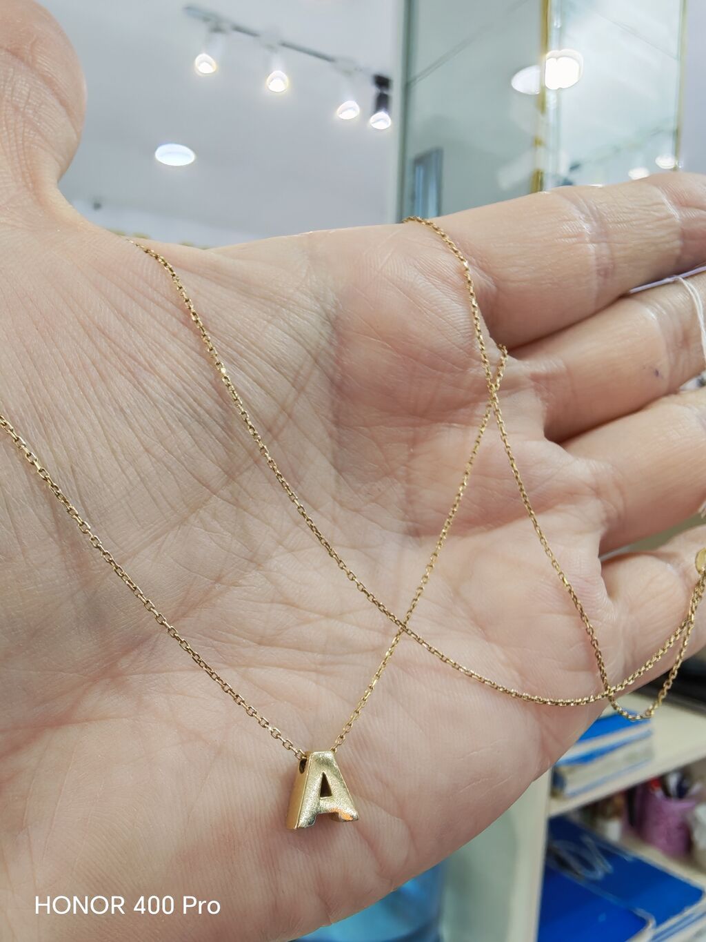 Boyunbağı, Sarı qızıl, 585 Əyar, 146 g — Qolye və zəncir, Bakı (3)