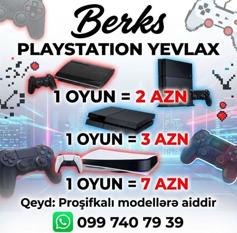 Berks PlayStation Yevlax – oyun yükləmə xidməti - PS3 üçün: 1 oyun — Yevlax