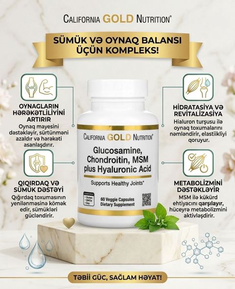 California Gold Nutrition – Glucosamine, Chondroitin, MSM plus — Vüqar Abbassoy