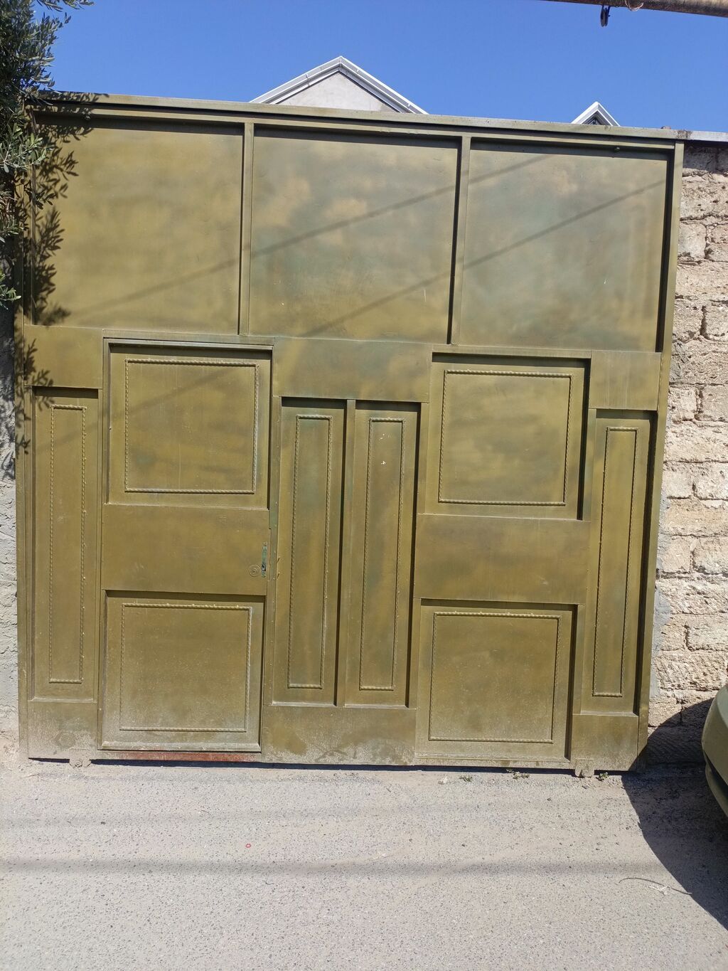 Metal darvaza və piyada qapısı komplekti - Material: qalın metal — Pəncərələr, qapılar, balkonlar, Digah (2)