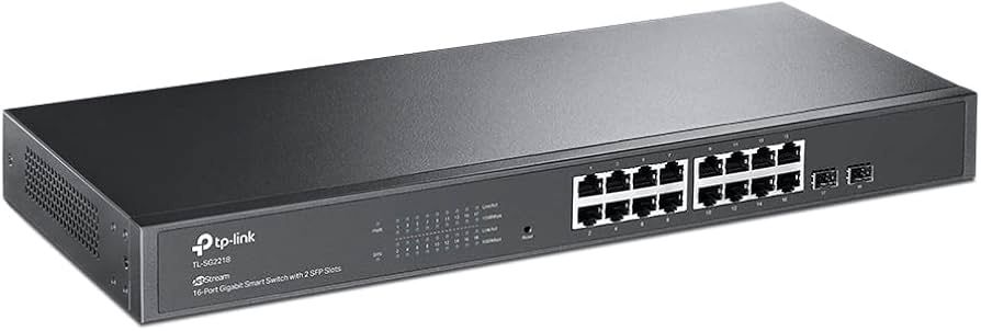 JetStream 16-Port Gigabit Smart Switch with 2 SFP Slots TL-SG2218 1731500035 — Kommutatorlar və marşrutlayıcılar, Bakı