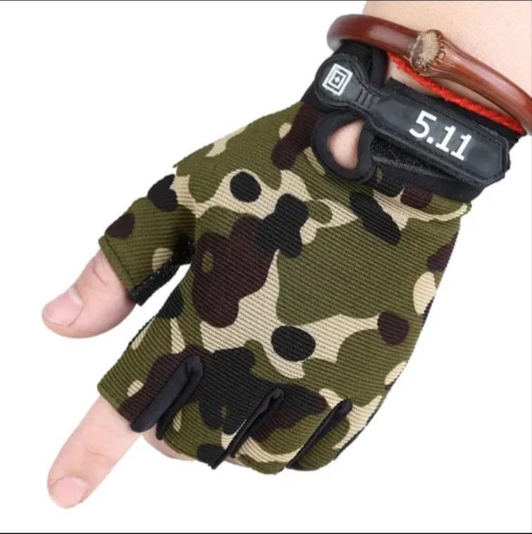 Kişilər üçün barmaqsız əlcəklər 511, rəngbərəng, parça, ölçü One Size — Mallar, Bakı (2)