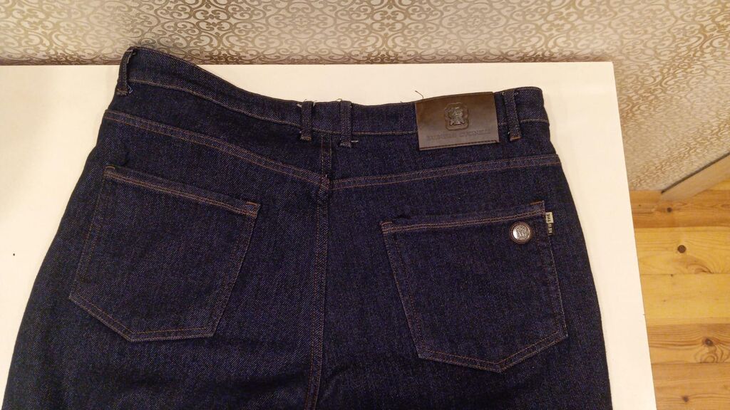 Kişi cins şalvarı - Rəng: tünd mavi (indigo), klassik denim - Kəsim — Jins, Digah (4)