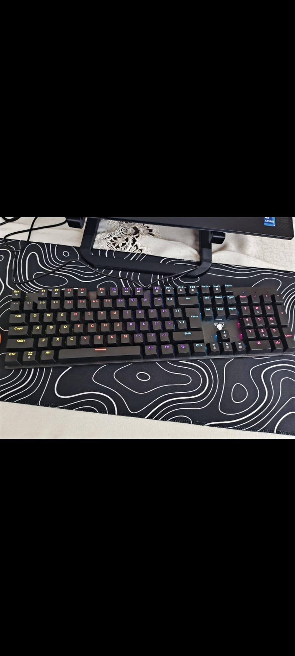 Jedel Gaming KL-58D mexaniki klaviatura satılır. 104 düyməli — Klaviaturalar və siçanlar, Bakı (3)