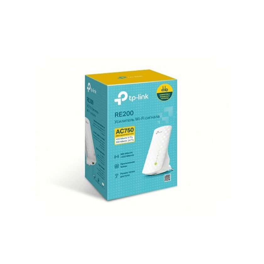 İkidiapazonlu Wi-Fi Siqnal Gücləndirici AC750 TP-Link RE200 — Sinyal gücləndiricilər və antennalar, Bakı (2)