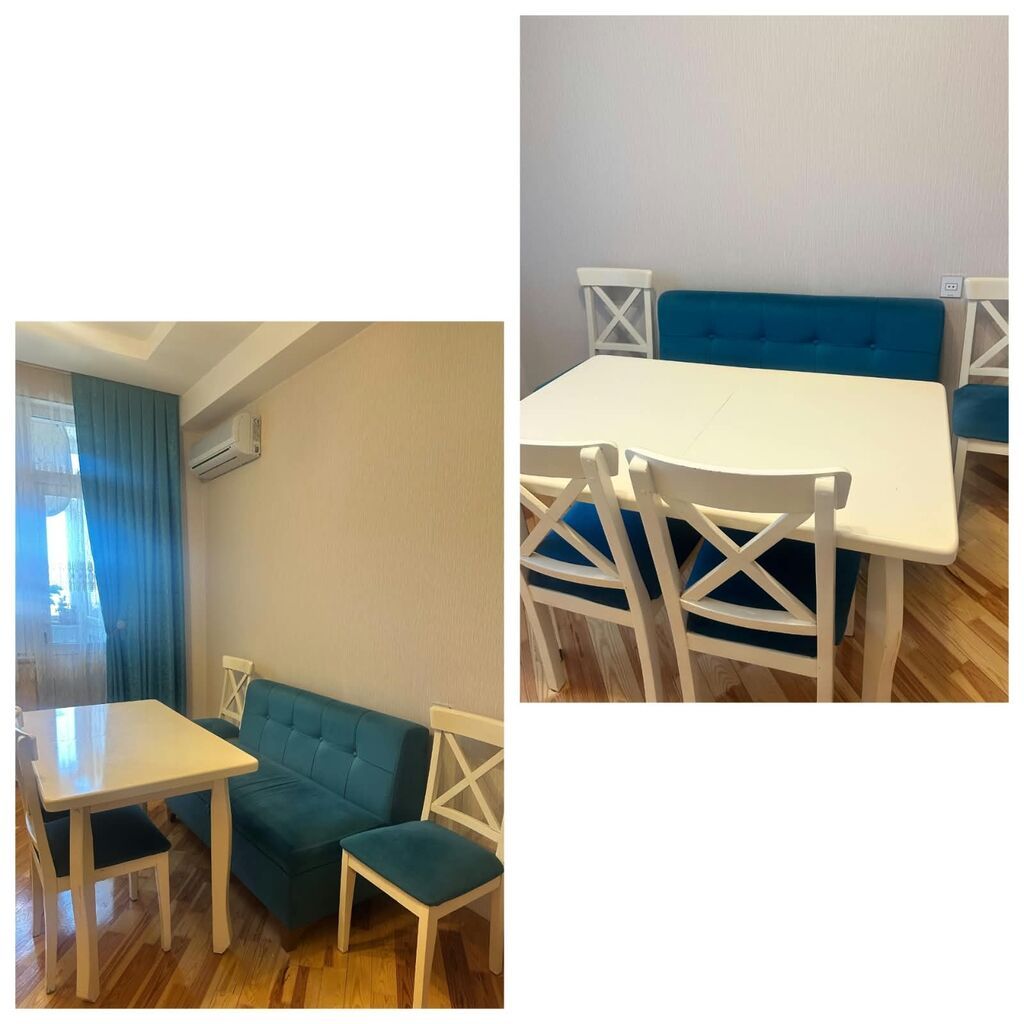 Masa 4stull ve divan perde satılır stol açılır divan bazlıdır köçle — Yumşaq mobilya dəstləri, Mehdiabad