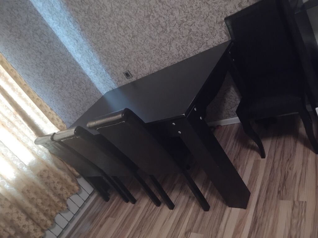 Qonaq otağı dəsti – masa, 6 stul və L formalı künc divan — Qonaq otağı üçün, Digah (3)