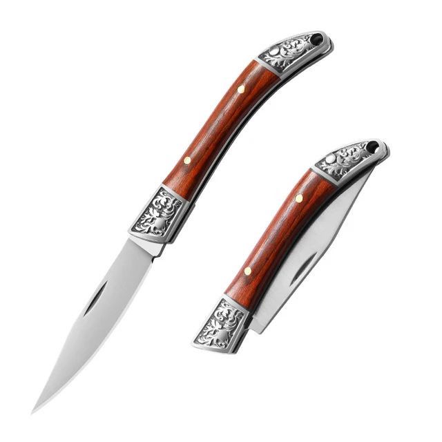 Qatlanan bıçaq, retro stil, taxta/metal, qəhvəyi/gümüşü — Mallar, Bakı