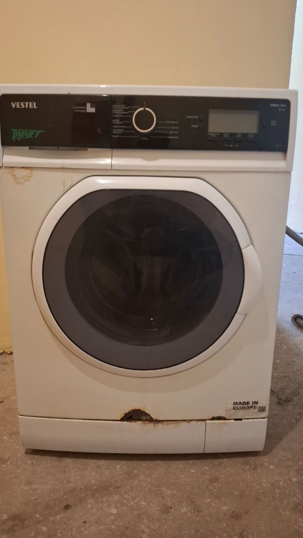 Paltaryuyan maşın Vestel, 8 kq, İşlənmiş, Avtomat, Qurutmasız, Kredit var, Ünvandan götürmə — Çamaşır maşınları, Bakı (2)