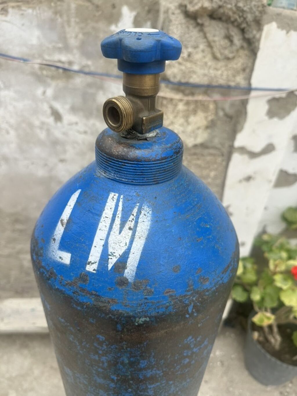 Məhsul: Oksigen balonu və regulyator-set Təsvir: - Mavi rəngli metal — Tibbi avadanlıqlar, Digah (3)