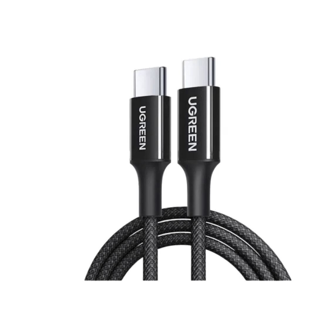 Kabel 35220 Ugreen Fast Charging Usb-c to Usb-c 5A/100W Braided Cable 1m L502 — Kompüterlər və noutbuklar, Bakı