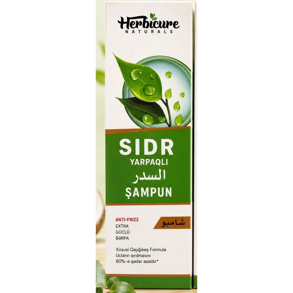 Saçlar üçün şampun Herbicure Naturals Sidr Yarpaqlı, 400 ml — Mallar, Bakı