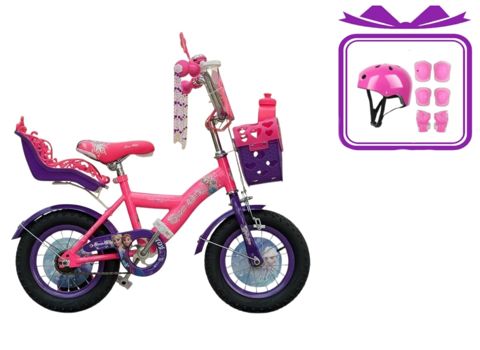Uşaq velosipedi Snow white 2+2 12" Çəhrayı 891_kz197_12 Frozen Dəst Hədiyyəli — Bakı