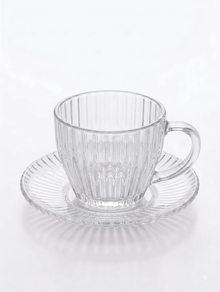 Çay dəsti 8342, şüşə, şəffaf, 210 ml, 6 əd — Mallar, Bakı