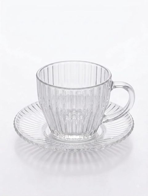 Çay dəsti 8342, şüşə, şəffaf, 210 ml, 6 əd — Bakı