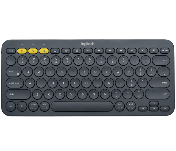 Klaviatura Logıtech Bluetooth Keyboard K380 Multi-Device - Intnl -Russian Layout - Dark Grey 920-007584 — Kompüterlər və noutbuklar, Bakı