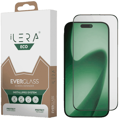 Qoruyucu şüşə ILera ECO EverGlass iPhone 17 Pro üçün — Chargers