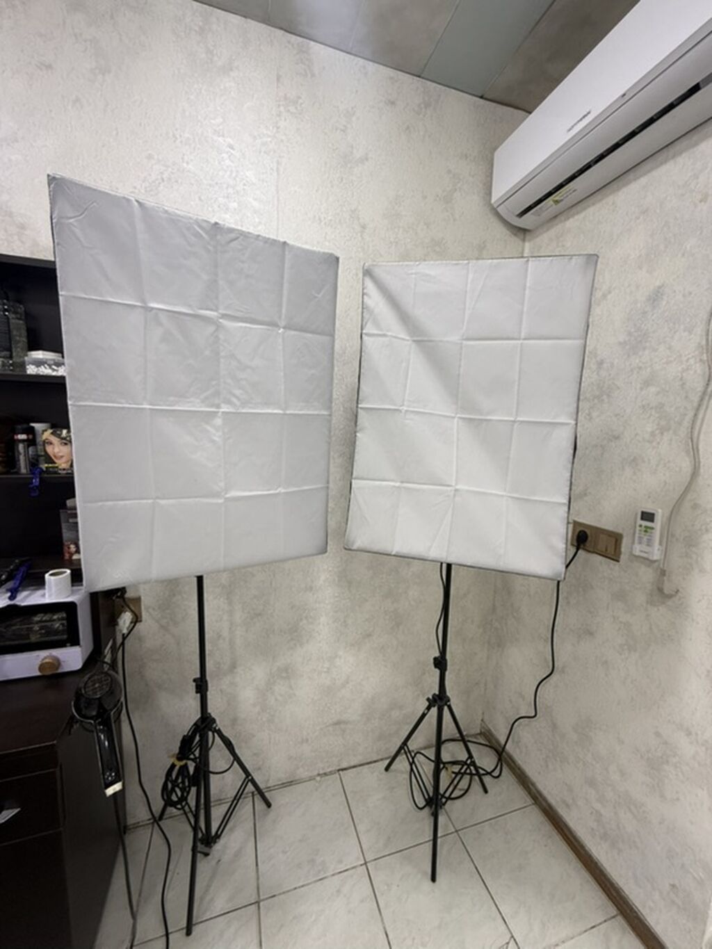 Studiyə uyğun 2 ədəd softbox işıq seti - Düzbucaqlı softboxlar — İşıq avadanlığı və aksesuarlar, Bakı