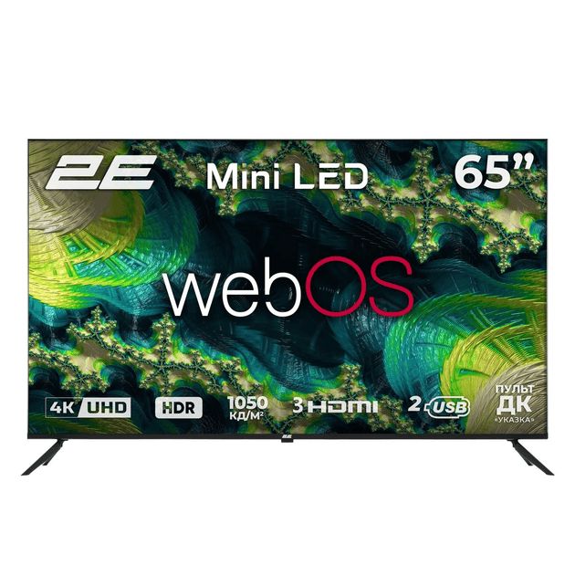 Televizor - 2E TV Set 65" MiniLED 4K 60Hz Smart WebOS Black 2E-65A88H — Monitorlər, Bakı