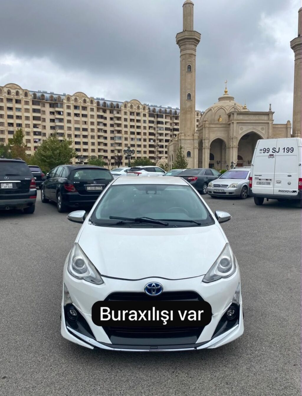 Toyota Aqua Hybrid – ağ rəngli, şəhər üçün ideal kompakt hetçbek 99-SJ-199 — Avtomobillər, Bakı (5)