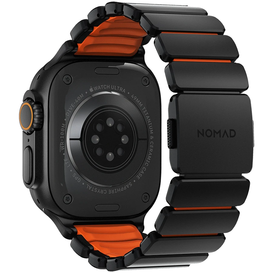 Kəmər Nomad Apple Watch üçün, 46/49 mm, Black Hardware/Black — Ağıllı saatlar, Bakı (3)
