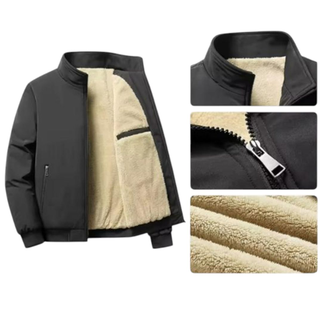 Kişilər üçün qış gödəkçəsi EB_1202, qara, parça, ölçü 4XL — Mallar, Bakı (2)