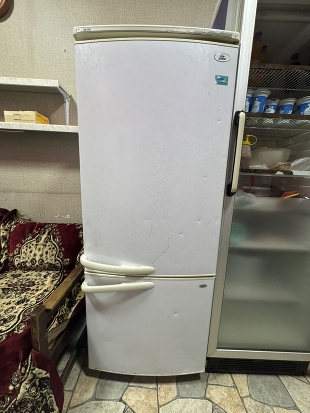 İşlənmiş 2 qapılı Atlant Soyuducu Satılır, rəng - Ağ, Təkərli — Soyuducular, Qobu (2)