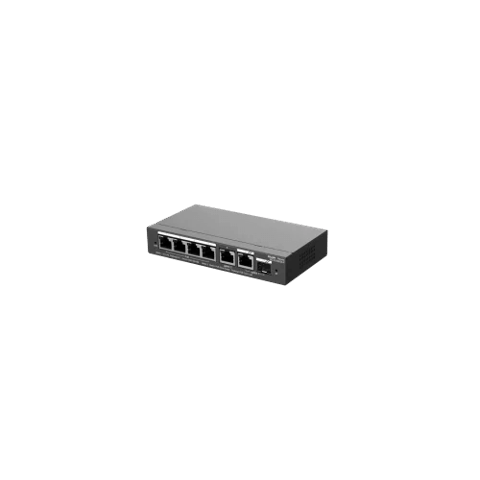 Reyee Switch RG-ES206GS-P(6-Port Gigabit, 4 PoE+, 54W,Smart Cloud Managed PoE Switch, Desktop Steel Case) — Bakı