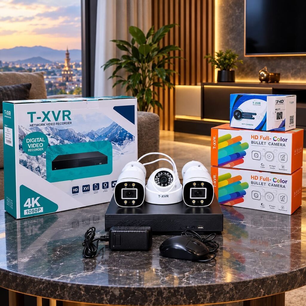 DVR 4 çıxışlidir (Təzədir) Telefondan izləmə. 3 ədəd kamera (Təzədir) — Digər, Bakı