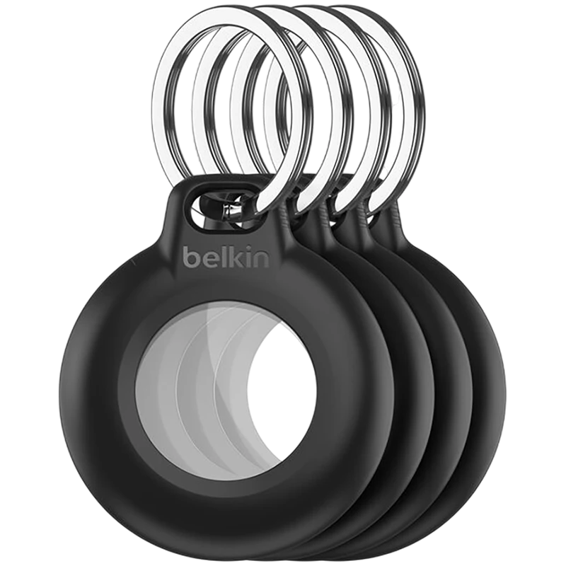 Brelok Belkın Waterproof Keyring, AirTag üçün, Qara, 4 ədəd — Bakı
