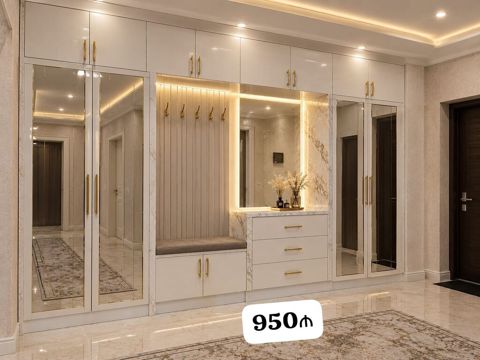Dəhliz dolabı 950₼. Ölçü uzunluğu 3m. /eni 2.50. Ünvan Həzi — Bakı