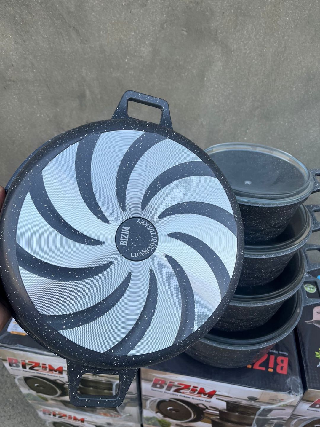 Yemək bişirmək üçün dəst SAAS-M-132139199, qranit 4 mm, boz, 10 parça — Mallar, Bakı (3)