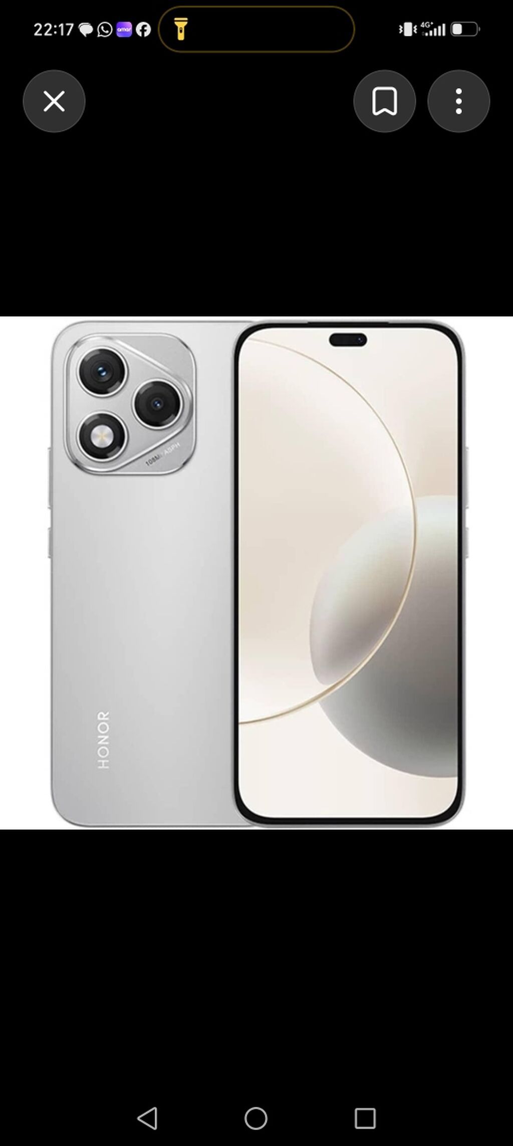 Honor 400 Lite, 2 GB, rəng - Boz, Barmaq izi — Honor, Lənkəran (4)