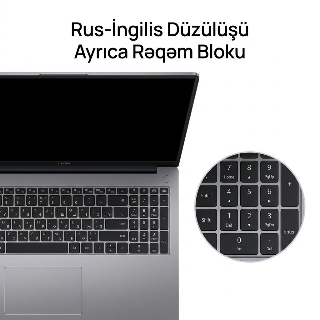 Təzədən fərqlənməyən, ideal vəziyyətdə Huawei Mclf-x satılır Noutbuku — Huawei, Bakı (4)