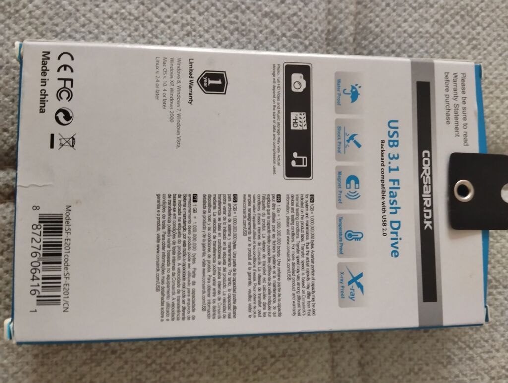 Corsair R.D.K USB Flash Drive – 16 GB, USB 3.1 (USB 3.0 ilə uyğun) — USB fləş yaddaş, Bakı (2)