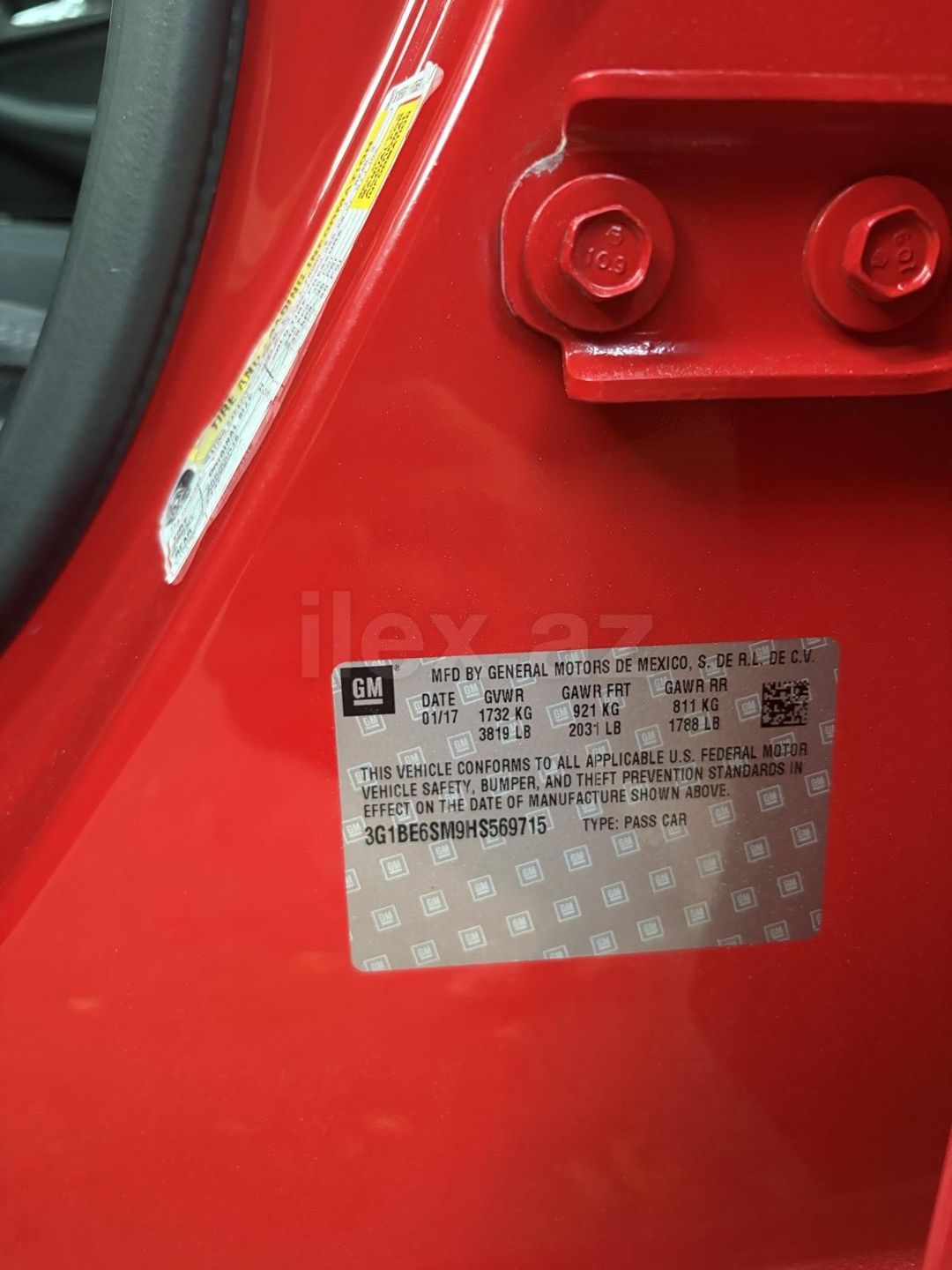 2017 Chevrolet Cruze, 1.4 L, 2017, 182,000 km 88-DK-628 — Avtomobillər, Bakı (7)