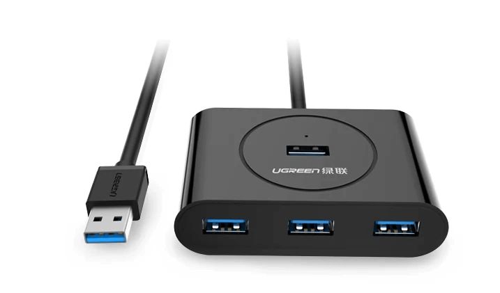 40850 Ugreen USB 3.0 Hub with Usb-c Port 1m (Black) CR113 — Kompüterlər və noutbuklar, Bakı (2)