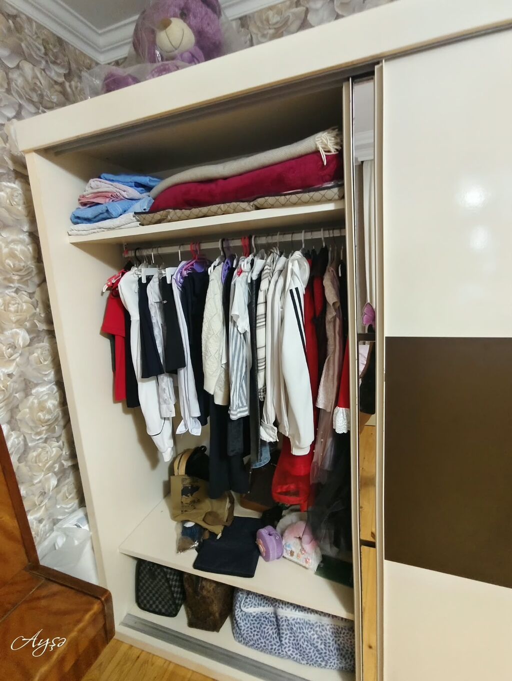 Ikiqapılı sürgülü qarderob şkafı Emdeyifdəndi Boyası: maşın boyasınan — Şkaflar, Bakı (3)