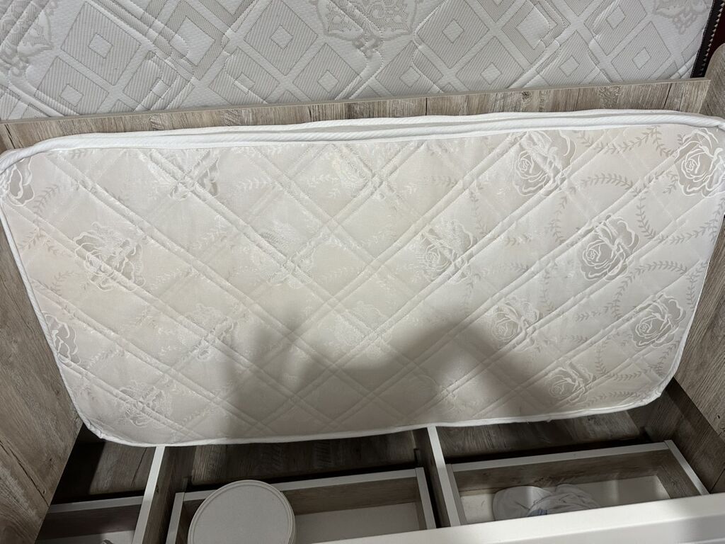 Uşaq beşiyi – “Melek Bebe” kombi model - Material: ağ–açıq palıd — Bəşikləri, Digah (2)