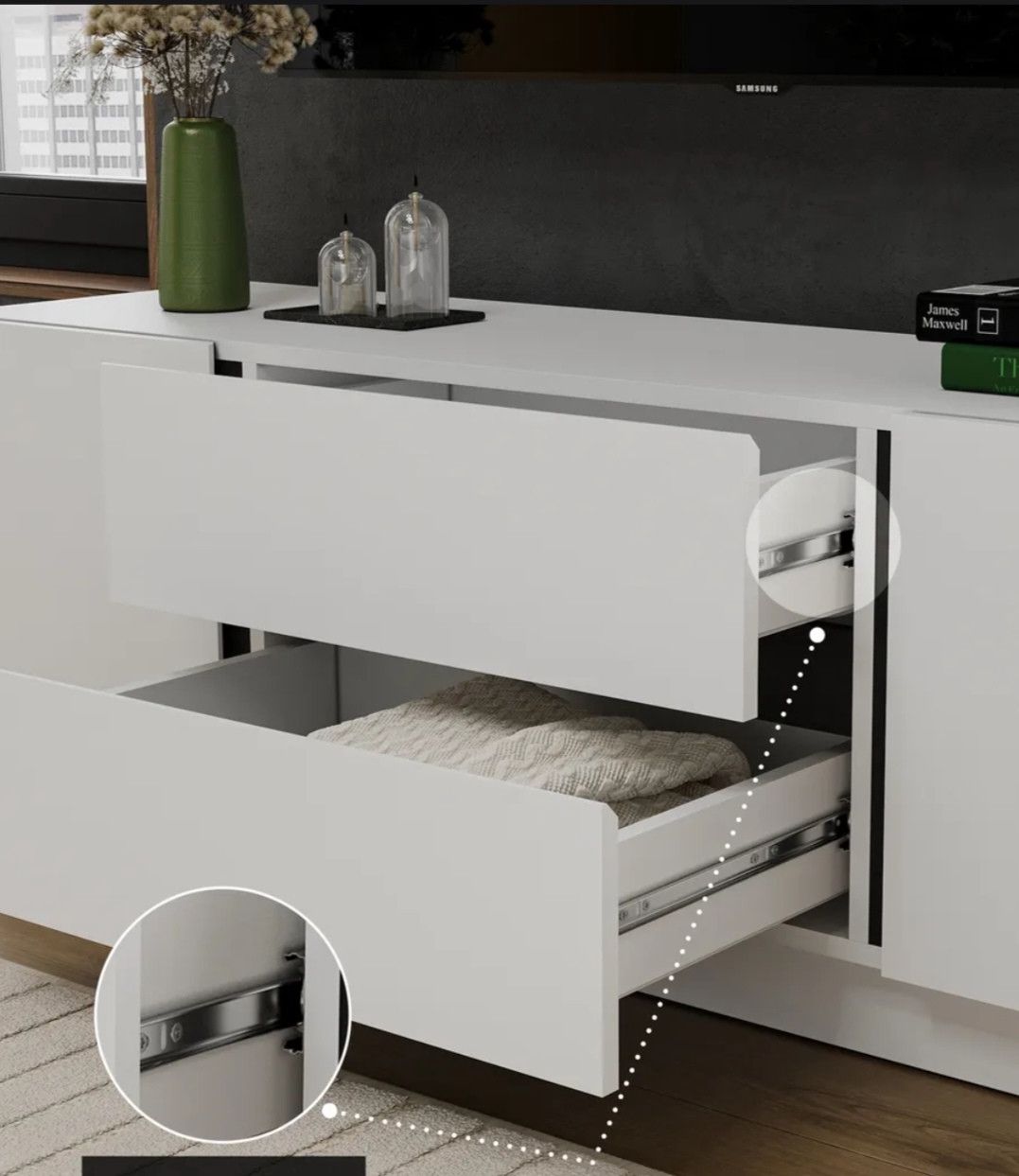Tv üçün tumba SO002, laminat, 130x48x39 sm — Mallar, Bakı (3)